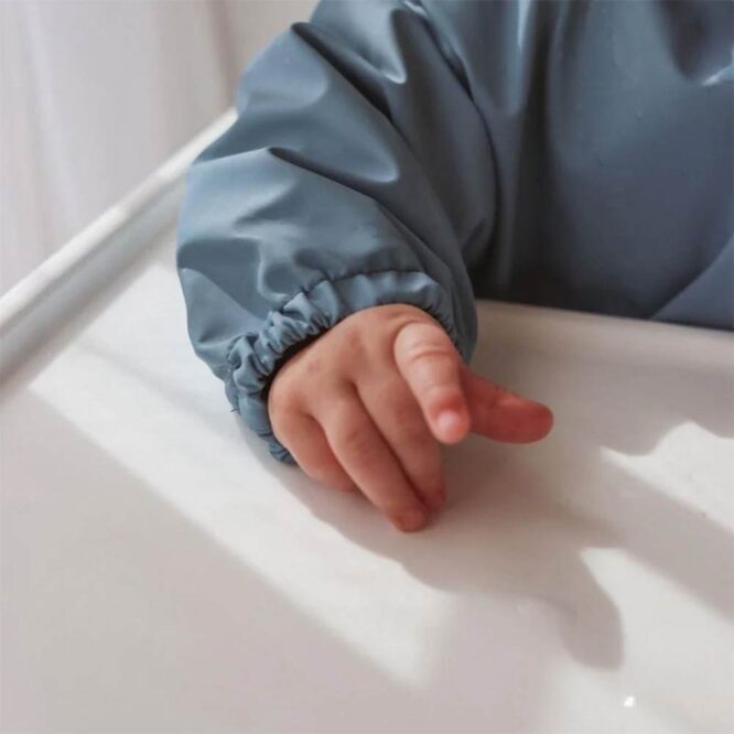 All4Ella Recycled Long Sleeve Bib (6m+) Blue