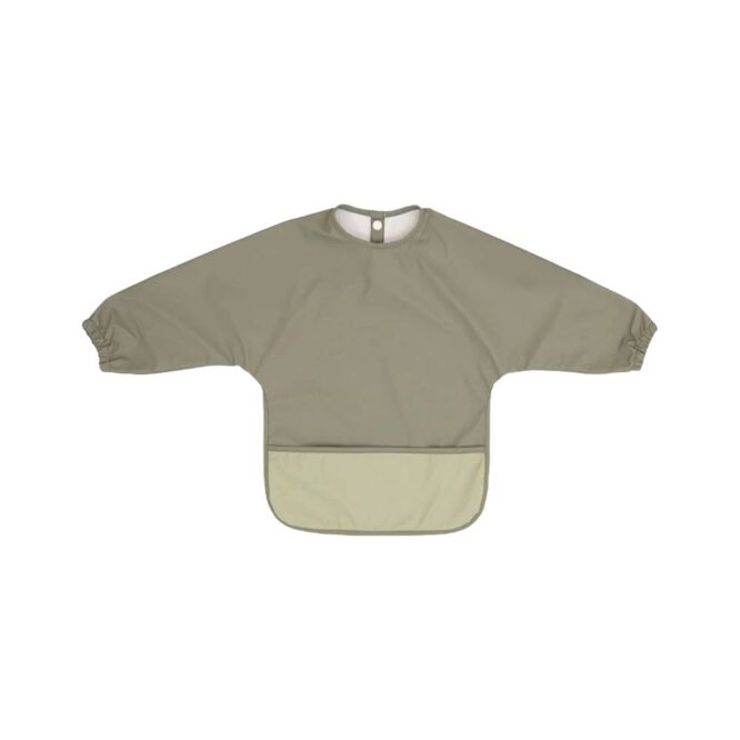 All4Ella Recycled Long Sleeve Bib (6m+) Sage