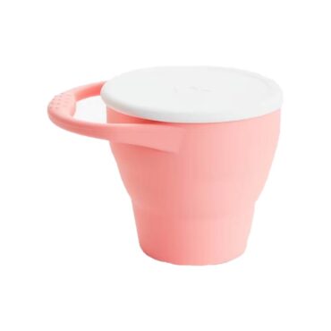 Munchkin C’est Silicone Snack Catcher with Lid (6m+) Coral