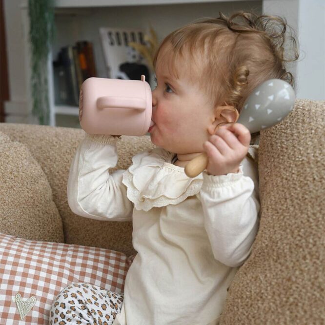 Beaba Silicone Learning Cup (8m+) 170ml - Pink