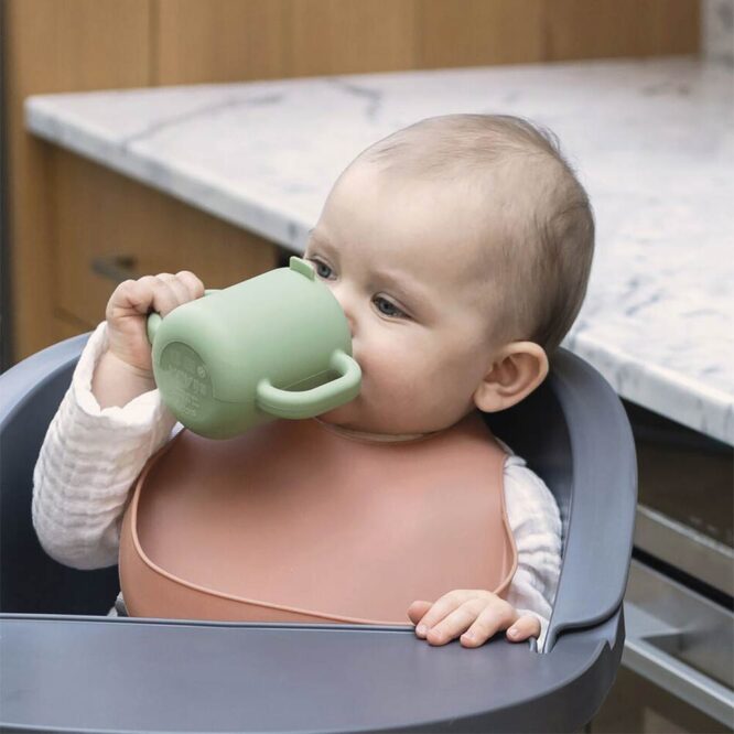 Beaba Silicone Learning Cup (8m+) 170ml - Sage