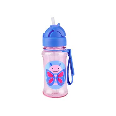 Skip Hop Zoo Tritan Straw Bottle 355ml - Butterfly