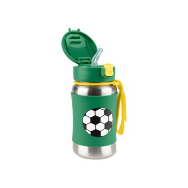 Skip Hop Spark Stainless Steel Straw Bottle - Football