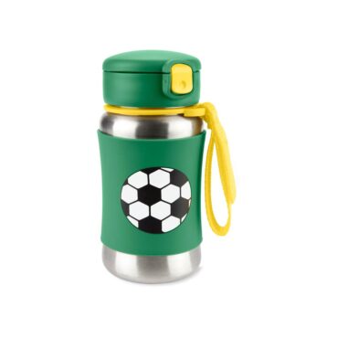 Skip Hop Spark Stainless Steel Straw Bottle - Football