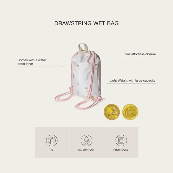 Citron Drawstring Wet Bag - Ballerina