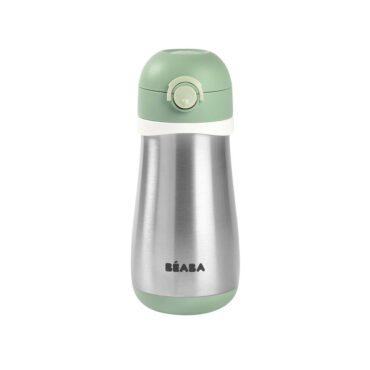 Beaba Stainless Steel Bottle (18m+) 350ml - Sage