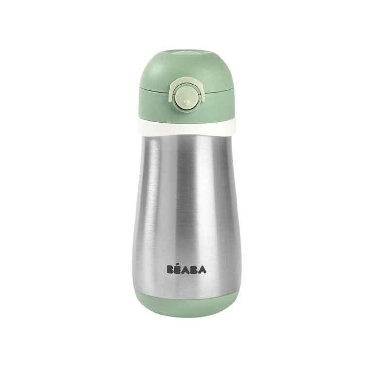 Beaba Stainless Steel Bottle (18m+) 350ml - Sage