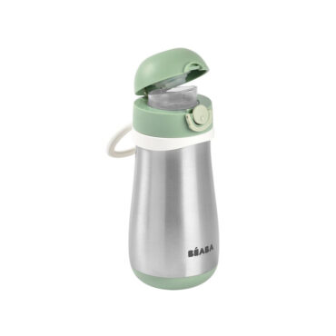 Beaba Stainless Steel Bottle (18m+) 350ml - Sage