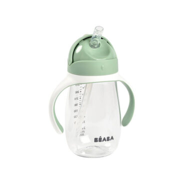 Beaba Straw Cup with Cleaning Brush (8m+) 300ml - Green