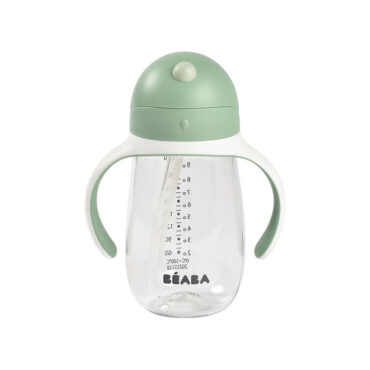 Beaba Straw Cup with Cleaning Brush (8m+) 300ml - Green