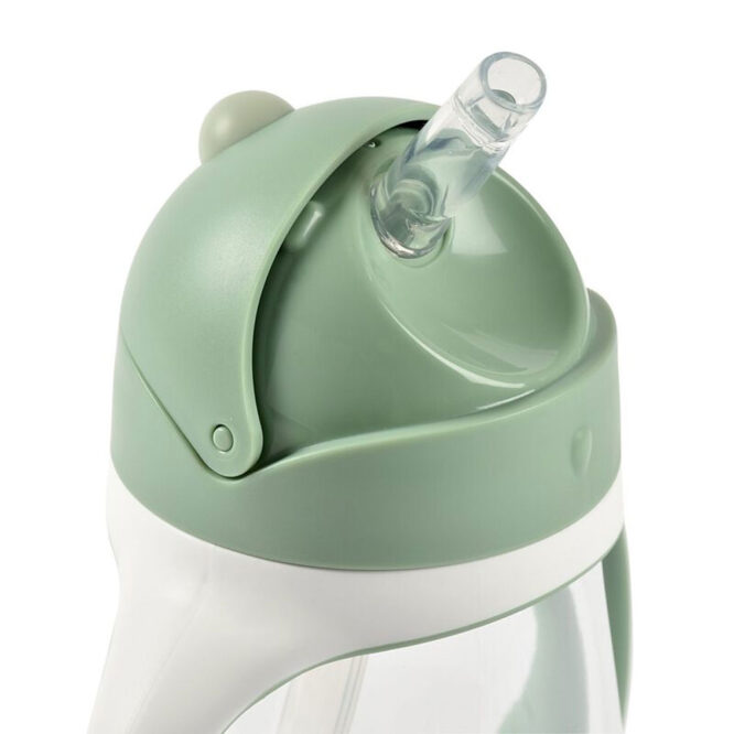 Beaba Straw Cup with Cleaning Brush (8m+) 300ml - Green
