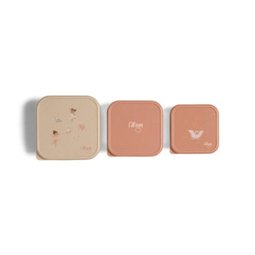 Citron Stackable Stainless Steel Lunchbox (Set of 3) - Ballerina