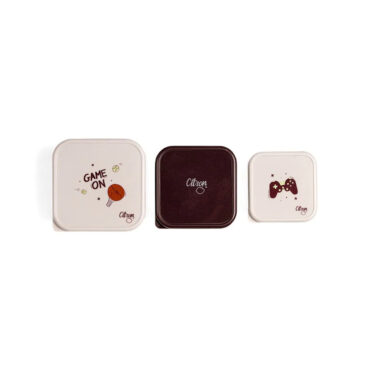 Citron Stackable Stainless Steel Lunchbox (Set of 3) - Cool Kid