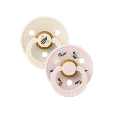 Bibs Colour Latex Pacifier Size 2 Bumble Bee/Ivory Mix - 2 Pcs
