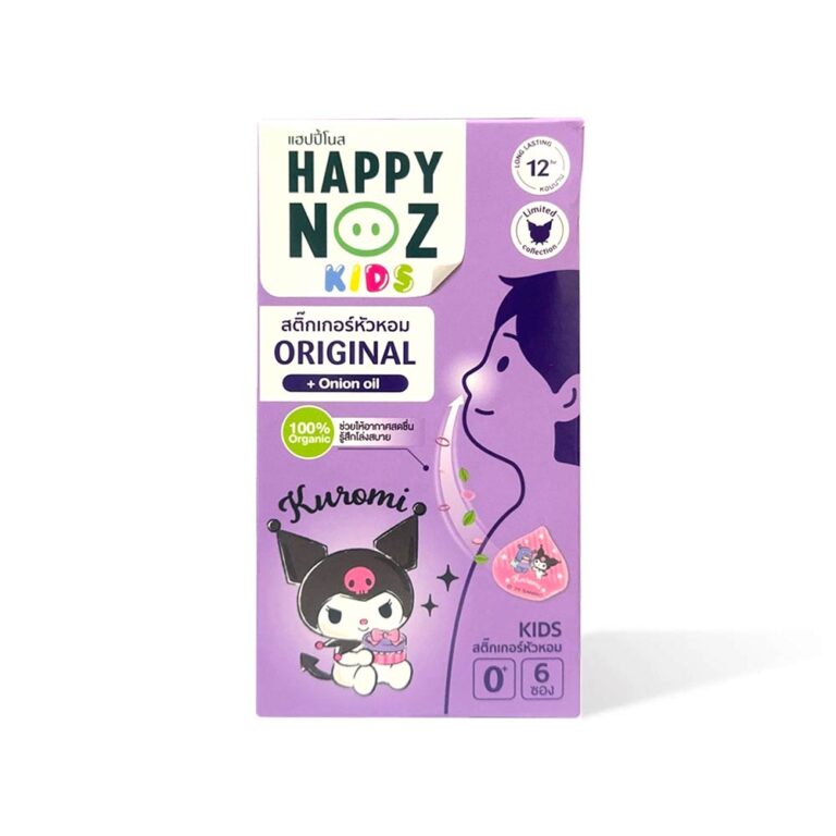 Happy Noz Blocked Nose Formula with Onion Oil - 6 Patch (For Kids) Kuromi