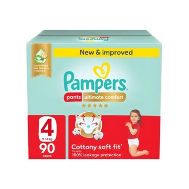 Pampers Premium Care Pants Size 4 (9-14 kg) - 90 Pants Giant Saving Box