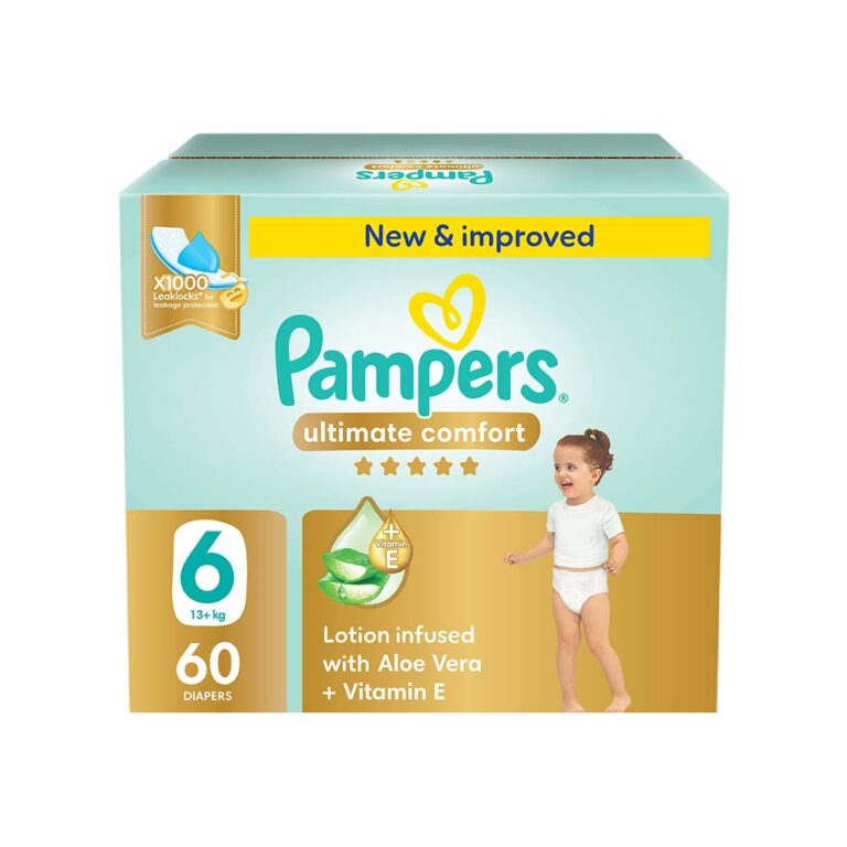 Pampers Ultimate Comfort Size 6 (13+kg) - 60 Diapers Giant Saving Box
