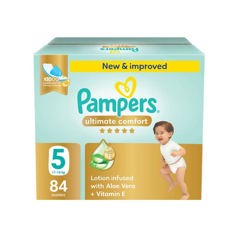 Pampers Ultimate Comfort Size 5 (11-16kg) - 84 Diapers Giant Saving Box