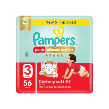 Pampers Ultimate Comfort Size 3 (6-11kg) - 56 Pants Mega Pack