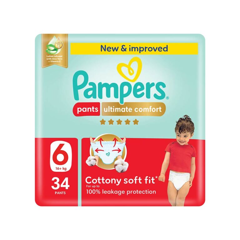 Pampers Ultimate Comfort Size 6 (16+kg) - 34 Pants Mega Pack