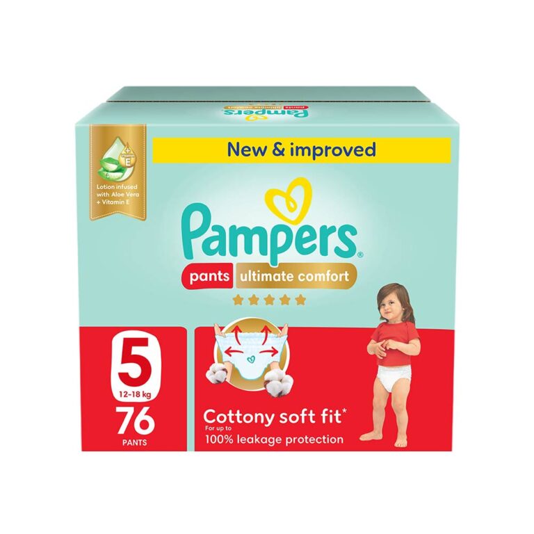 Pampers Ultimate Comfort Size 5 (12-18kg) - 76 Pants Giant Saving Box