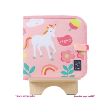 Jaq Jaq Bird Doodle It Reuseable Book with 4 Butterstix Chalk - 8 Pages, Unicorn