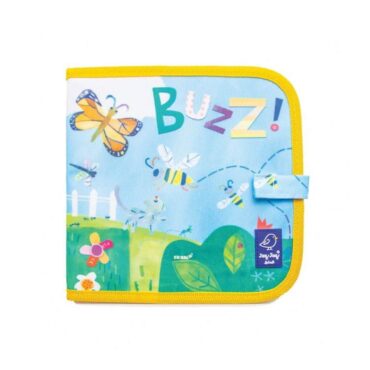 Jaq Jaq Bird Doodle It & Go Erasable Book with 4 Butterstix Chalk - 8 Pages, Bugs