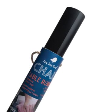 Jaq Jaq Bird Reusable Chalk Table Runner with 4 Butterstix Chalk