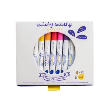 Jaq Jaq Bird Wishy Washy Mini Markers - 12 Colors