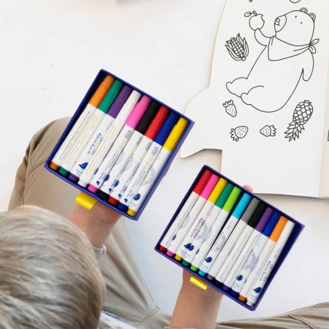 Jaq Jaq Bird Wishy Washy Mini Markers - 12 Colors