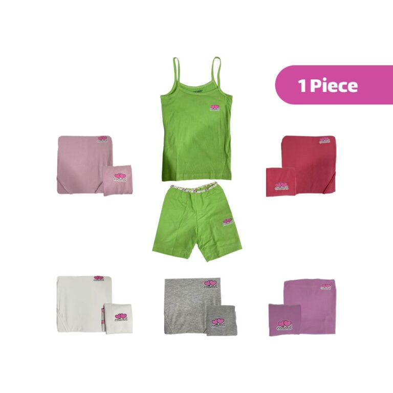 Cottonil Girls Long Boxer Briefs & Top Set (Mix Color) - 1 Piece