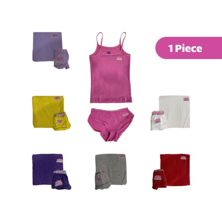 Cottonil Girls Heart Briefs & Top Set (Mix Color) - 1 Piece