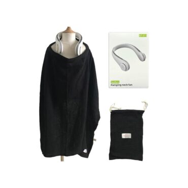Baby Bloom Nursing Cool Cover with Built-in Fan - Black