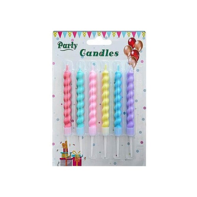 Twisted Colored Candle