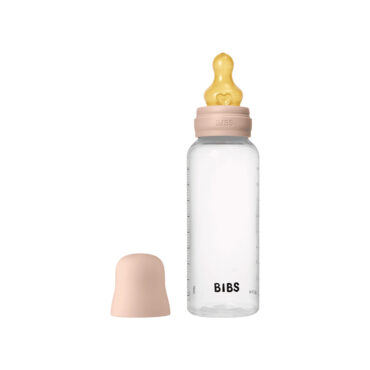Bibs Baby Anti-Colic Plastic Bottle (2m+) Medium Flow 270ml - Blush