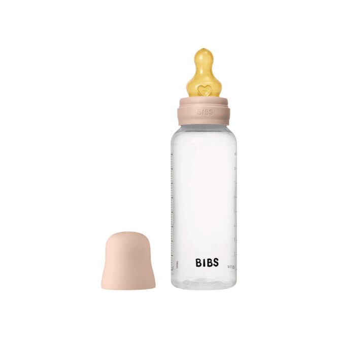 Bibs Baby Anti-Colic Plastic Bottle (2m+) Medium Flow 270ml - Blush