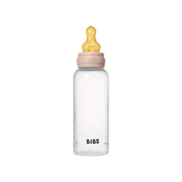 Bibs Baby Anti-Colic Plastic Bottle (2m+) Medium Flow 270ml - Blush