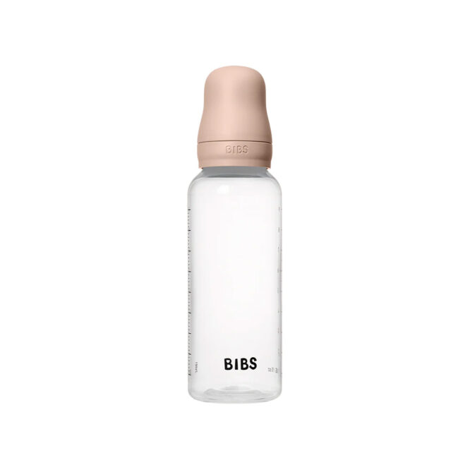 Bibs Baby Anti-Colic Plastic Bottle (2m+) Medium Flow 270ml - Blush