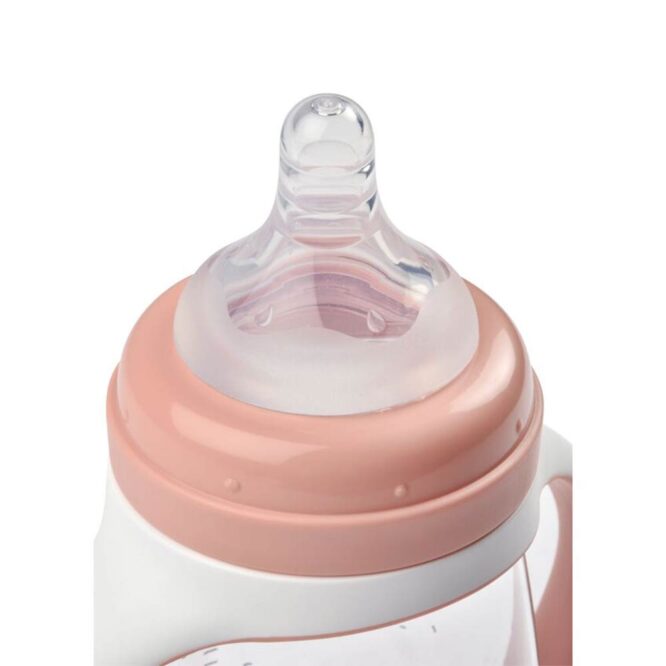 Beaba 2-in-1 Learning Bottle (4m+) 210ml - Pink