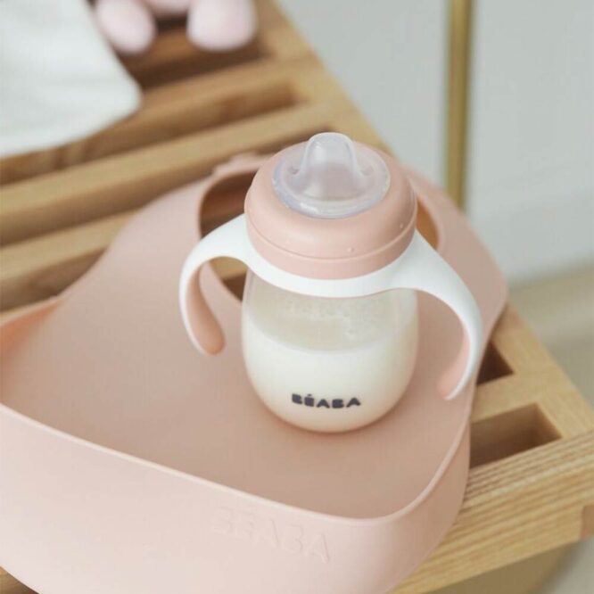 Beaba 2-in-1 Learning Bottle (4m+) 210ml - Pink