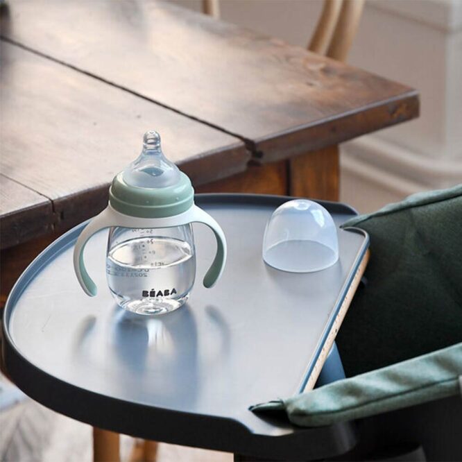 Beaba 2-in-1 Learning Bottle (4m+) 210ml - Sage