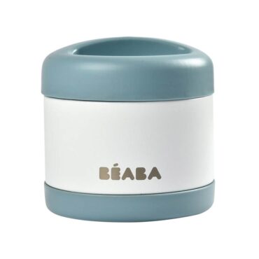 Beaba Thermo-Portion Insulated Jar 500ml - White/Blue