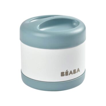 Beaba Thermo-Portion Insulated Jar 500ml - White/Blue