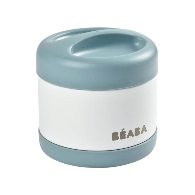 Beaba Thermo-Portion Insulated Jar 500ml - White/Blue