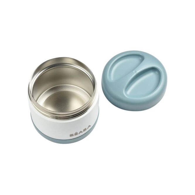 Beaba Thermo-Portion Insulated Jar 500ml - White/Blue