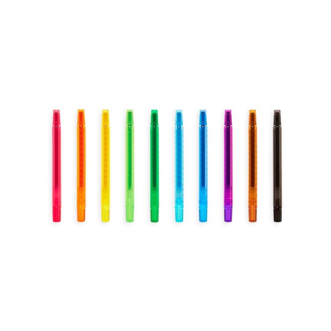 Ooly Yummy Yummy Scented Twist Up Crayons - 10 Pcs - Image 2