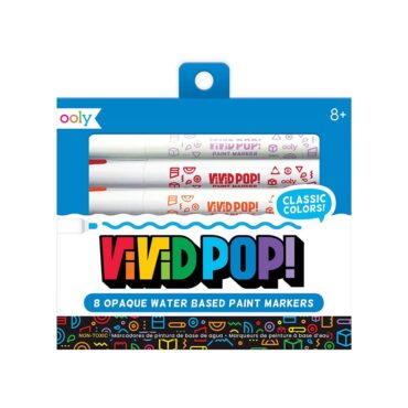 Ooly Vivid Pop Opaque Water Based Paint Markers Classic - 8 Pcs