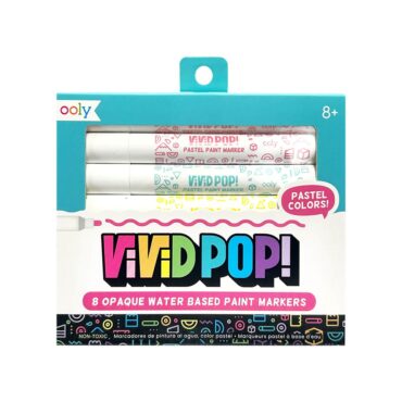 Ooly Vivid Pop Opaque WaterBased Paint Markers Pastel - 8 Pcs