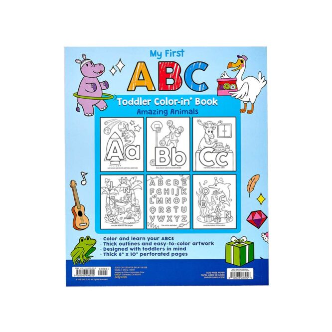 Ooly Toddler Color-In' Book - ABC Amazing Animals - Image 5