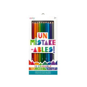 Ooly Un Mistake Ables Erasable Colored Pencils - 12 Pcs